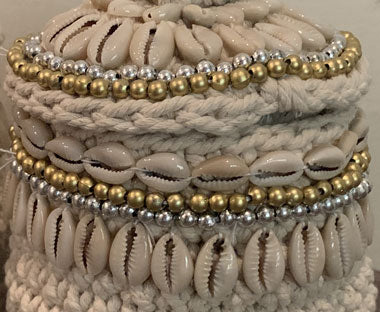 アジアン雑貨 コットン & シェル ボックス