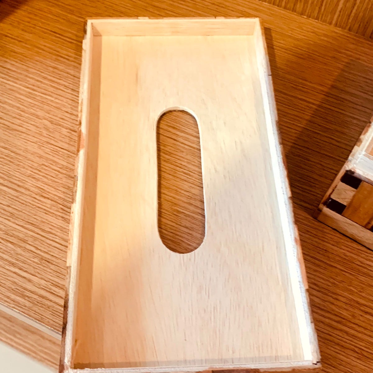 アジアン雑貨 天然木ティッシュボックス