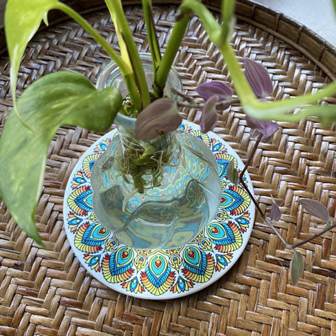 モロッコタイル ポットマット& コースター セット