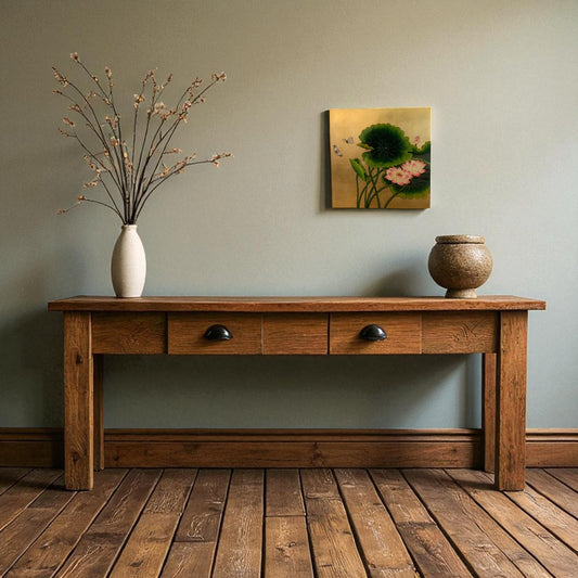 ベトナム ラッカーアートゴールドリーフ 蓮・蝶 30x30cm 2508-4