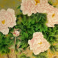 ベトナム　ラッカーアートゴールドリーフ Peony(芍薬）40x40cm