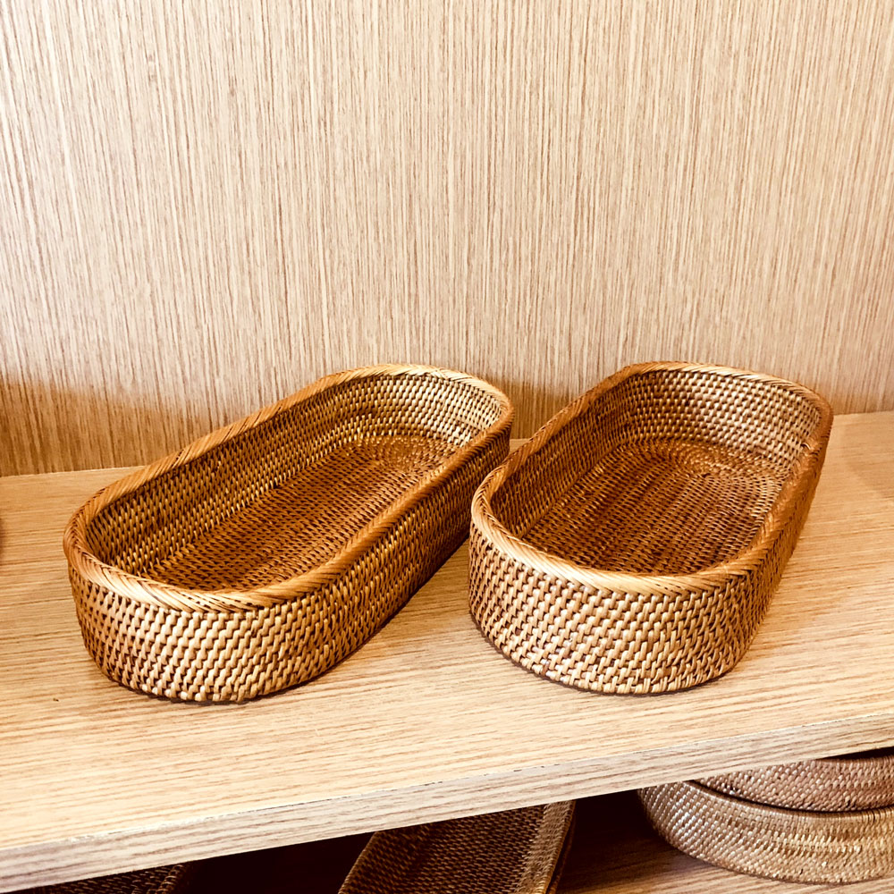 アジアン雑貨 アタ オーバル　トレイ　2405-2