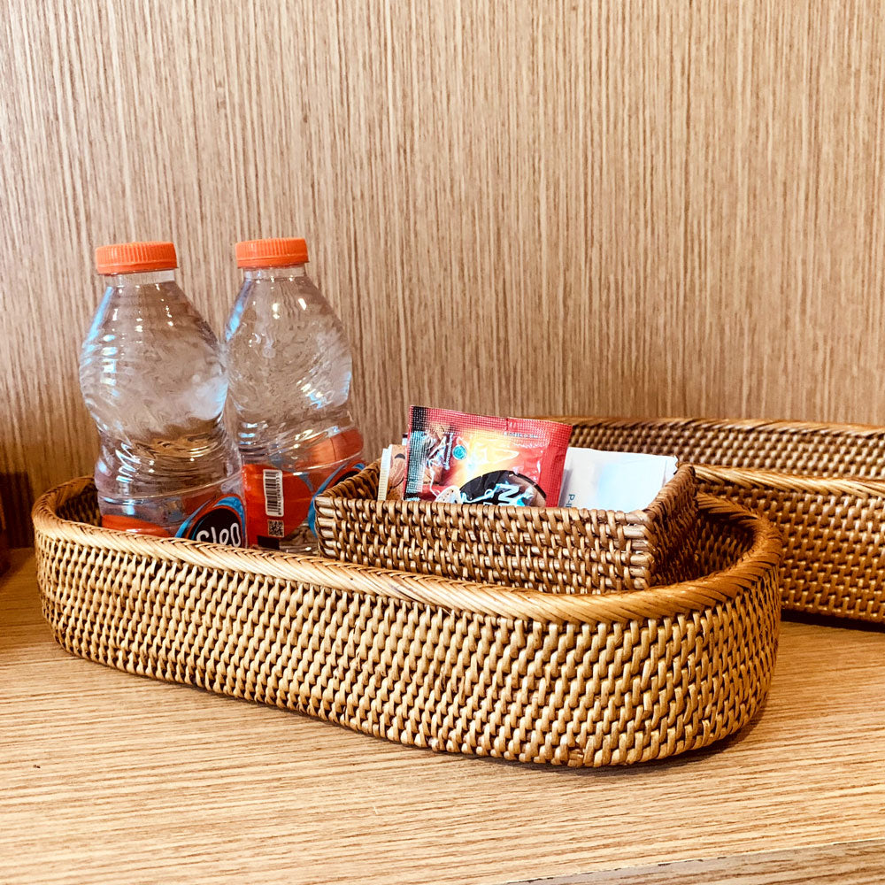 アジアン雑貨 アタ オーバル　トレイ　2405-2