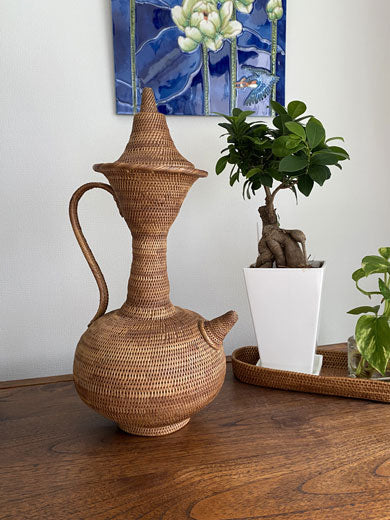 アジアン雑貨  アタ製品 インテリアオブジェ 水がめ （Water Jug） 2207-1